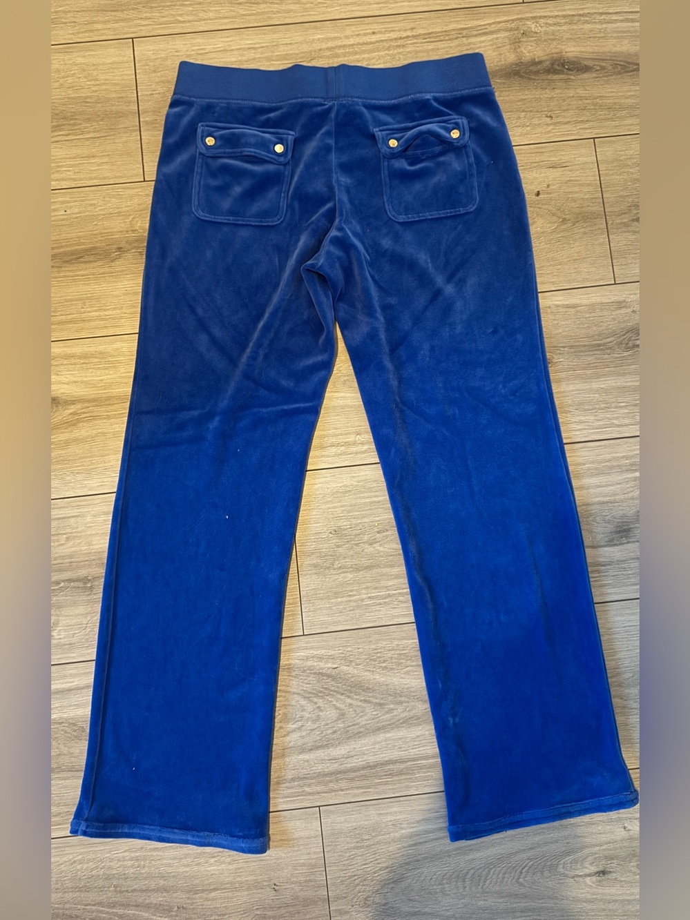 Juicy Couture Vintage Royal Blue Velour Flare Pants